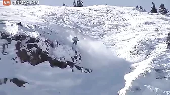 A Backcountry Skier Experiences A Harrowing Freeride