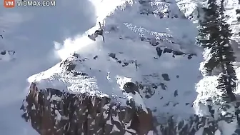 A Backcountry Skier Experiences A Harrowing Freeride