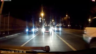 BMW Hits Several Cars