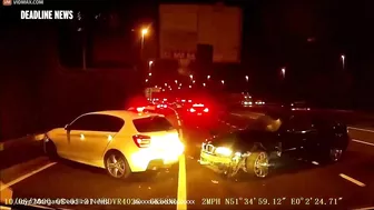 BMW Driver Causes Four-car Pileup