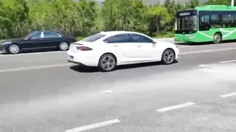 Bicyclist Falls And Suffers Burns