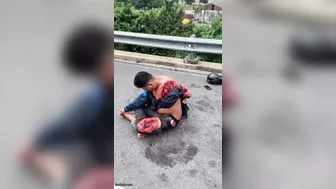 Cyclist Brutally Dismembered By Partition