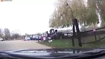 Biker Flees After Being Thrown From Motorcycle