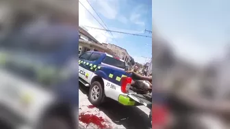 Biker's Leg Destroyed