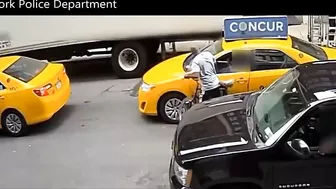Black Man On Bicycle Robs Taxi Driver On Video