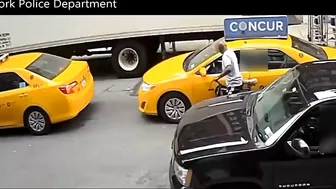 Black Man On Bicycle Robs Taxi Driver On Video