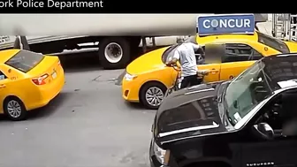 Black Man On Bicycle Robs Taxi Driver On Video