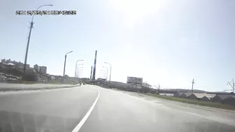 The Driver Of A Box Truck Left The Road And Hit The Guardrail