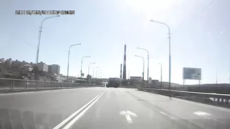 The Driver Of A Box Truck Left The Road And Hit The Guardrail