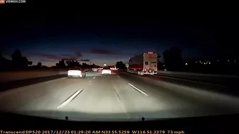 Watch Car Accident During Space X Rocket Explosion