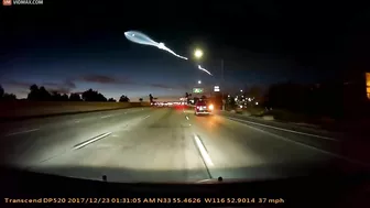 Watch Car Accident During Space X Rocket Explosion