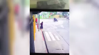 Careless Woman In Guatemala Runs Over Truck