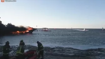 Casino Boat Catches Fire, 50 People Jump Into Sea