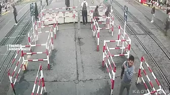 Near Miss: Man Hit By Train In Argentina