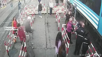Near Miss: Man Hit By Train In Argentina