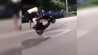 Couple Dies Performing Stunt On Moped