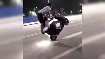 Couple Dies Performing Stunt On Moped