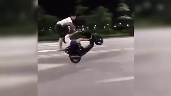 Couple Dies Performing Stunt On Moped