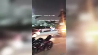 Couple's Motorcycle Speeding Out Of Control Causing Accident