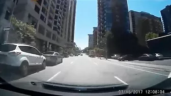 Cyclist Hit By Car After Running Red Light