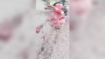 Bicyclist Splashed