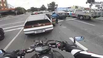 Dashcam Footage Shows Moment Truck Slams Into Careless Car