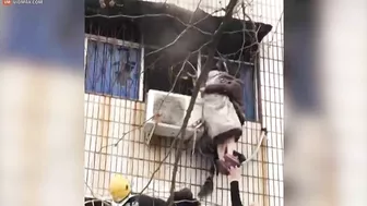 Disabled Man Rescues Pregnant Woman From Burning Building