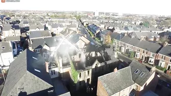 Drone Footage Captures The Aftermath Of A Devastating Fire - Video