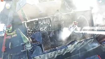Drone Footage Captures The Aftermath Of A Devastating Fire - Video