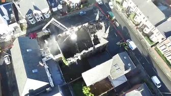 Drone Footage Captures The Aftermath Of A Devastating Fire - Video