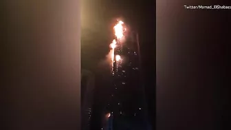 Dubai's 330-meter-high Torch Tower Burns Down