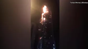 Dubai's 330-meter-high Torch Tower Burns Down