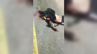 A Football Fan Was Hit On The Head