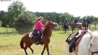 Getting Off: Horse Rolls Backwards Onto Rider - Video