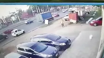 Man Crashes Car Into Glass Window