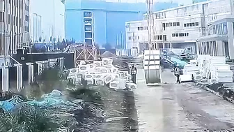 Heavy Object Falls On Crane Worker