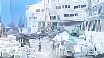 Heavy Object Falls On Crane Worker