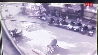 Heavy Truck Swallowed After Landslide