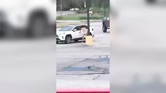 Run Away After Being Hit By Naked Man