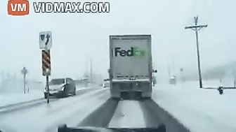 Horrible Train Accident On Snowy Winter Day
