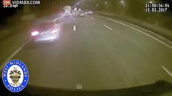 Horrifying Moment Dashcam Shows Truck Smash Into Two Cars