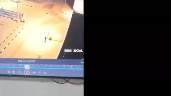 A Huge Rocket Engine Fell On The Guy