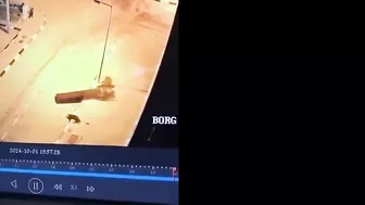 A Huge Rocket Engine Fell On The Guy