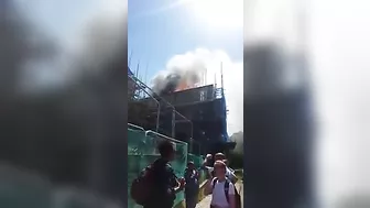 Major Fire Breaks Out At New Apartment Block In Bethnal Green