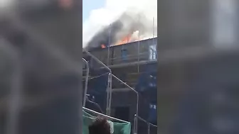 Major Fire Breaks Out At New Apartment Block In Bethnal Green