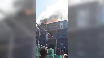 Major Fire Breaks Out At New Apartment Block In Bethnal Green