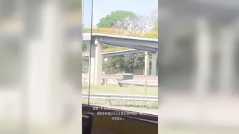 Idiot Hiker Falls Over Guardrail