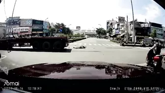 A Moped Driver Died On The Spot In Vietnam