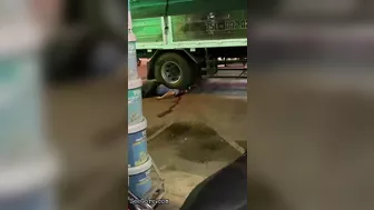 Man Crushed To Death By Truck Tire