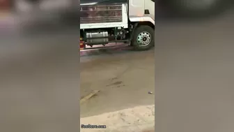 Man Crushed To Death By Truck Tire